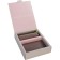 Gift set: cover for passport and key holder, balsamic color