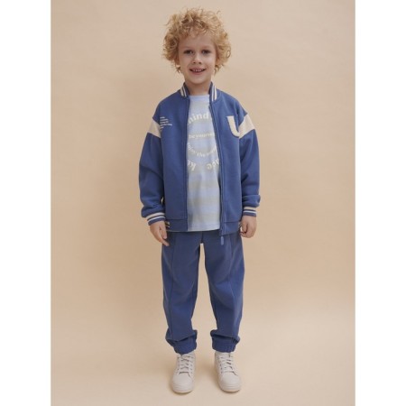 Bombber for a boy Pelican, height 140 cm, jeans color-1