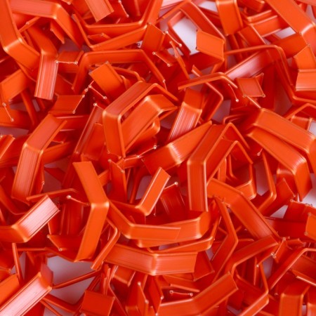 Direct clip in the cut, orange, 5 cm-1