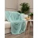 Texrepublic blanket, size 200x220 cm, turquoise color