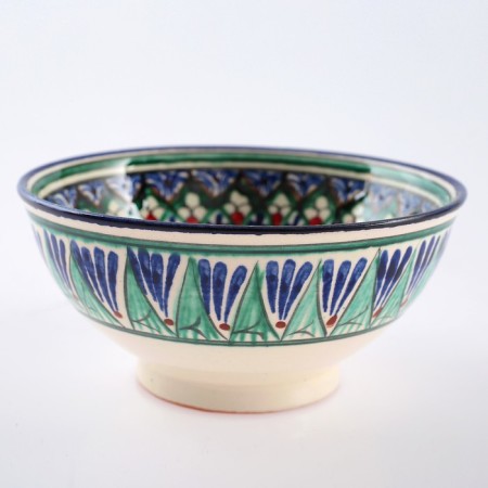 Rishtan ceramics "flowers" 15 cm, small, blue-2