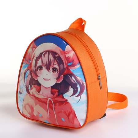 Children's backpack on the zipper "chosen", color orange color-3