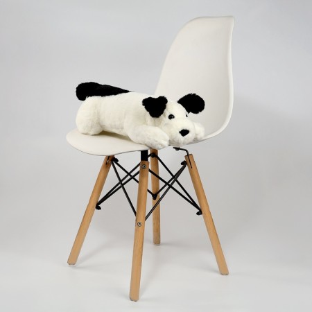 Soft toy "Dog", 50 cm, black and white color