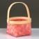Set of wicker baskets, sequoia, d22x13/28 cm, d17x11/24 cm, 2 pcs., Pink