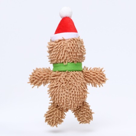 Soft toy for dogs "Snowman" with a squeak, 26 x 15 cm-3