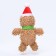 Soft toy for dogs "Snowman" with a squeak, 26 x 15 cm
