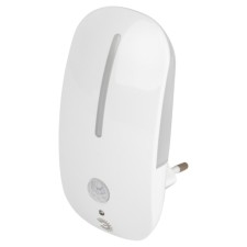 NN-621-MS-W LED nightlight in a rosette with a light sensor and a motion sensor