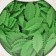 Waffel figures "Rose sheet", small, 38 mm, green, 1000 pcs
