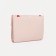 The wallet on the button, the color is light pink