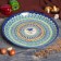 Largan Rishtan ceramics "Patterns", 36 cm, blue
