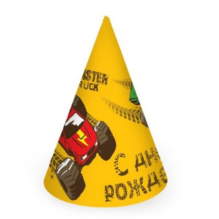 Paper cap “Cars: Monster Trek”, set 6 pcs