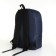 Youth backpack from textiles on lightning, 3 pockets, blue color