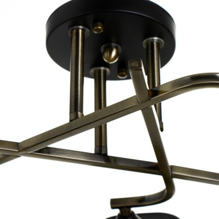 Svetogor chandelier "Game" 3x60W E27 bronze/black 58x58x24cm-3