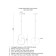 Suspended lamp Mila LED 4000K 8W
