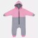 Combineson children's insulated tops "Capitane", height 68 cm, gray/pink color