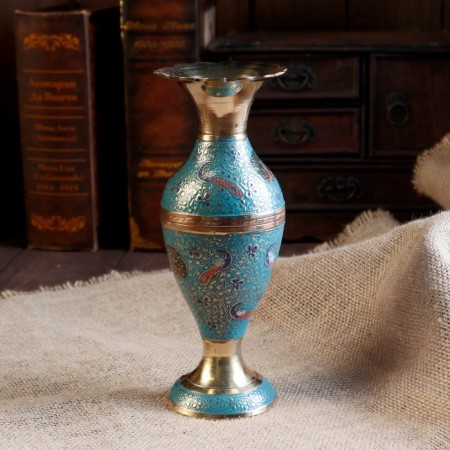 Vase "Flower" Brass 8x8x21 cm