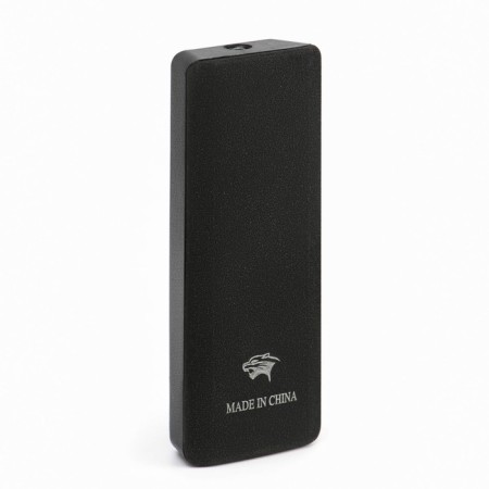 Electronic lighter, USB, spiral, flashlight, 2.5 x 7.5 cm black-2