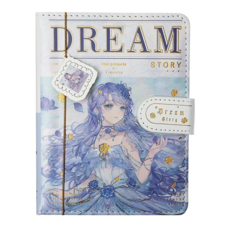 Gift notebook, A6, 96 sheets, color block, with a knife, PVC cover, "Anime", mix-2