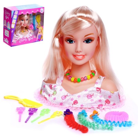 Maneken doll to create hairstyles "Beauty" with accessories