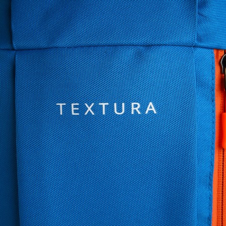 Sports' backpack on lightning, Textura, external pocket, blue color-6