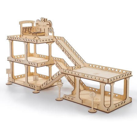 Wooden designer "Parking with car service"-1