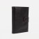 Men's purse on the button, a department for auto documents, brown color