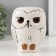 Piggy bank Ceramics "White North Eagle owl" 10.5x9x12.5 cm