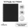 Notebook on the crest A5 96 sheets in the Calligrata cage black, plastic cover, offset unit