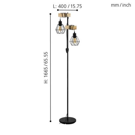 Townshend E27 2x60W.-3
