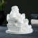 Figure "Hote in the chair" White 12x12.5x14cm
