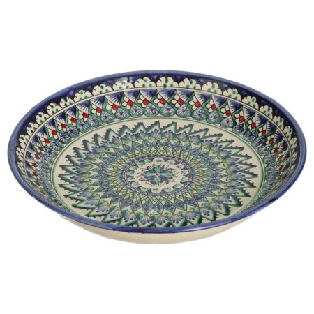 Largan Rishtan ceramics "Patterns", 25 cm, blue-9