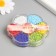 Glass beads 12/0 in the flower "paints" color gloss 7 colors x 8 g 8.2x8.2x2 cm
