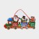 Decorative decoration (suspension) "New Year's steam locomotive" 15x41.5 cm