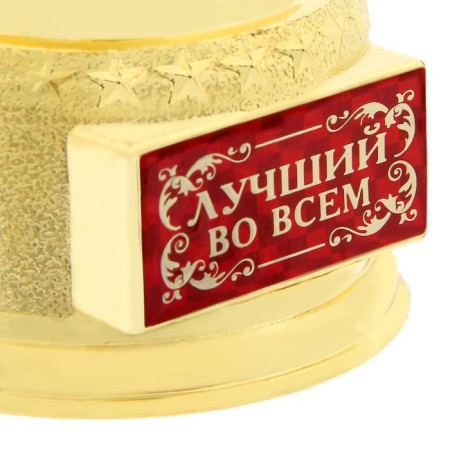 Cup of the award figure "Best in everything", Oscar, plastic, 18 x 6.3 cm.-3