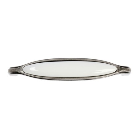 Cappio cramics bracket handle, 128 mm, old silver color-2