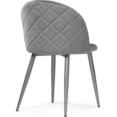 ALDO 1 Metal/velor, gray/gray 50x50x78 cm stool-4