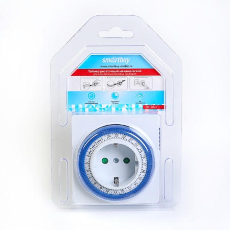Roset timer Smartbuy, mechanical, 3500 watts, 96 st./Off. day, interval 15 minutes-2