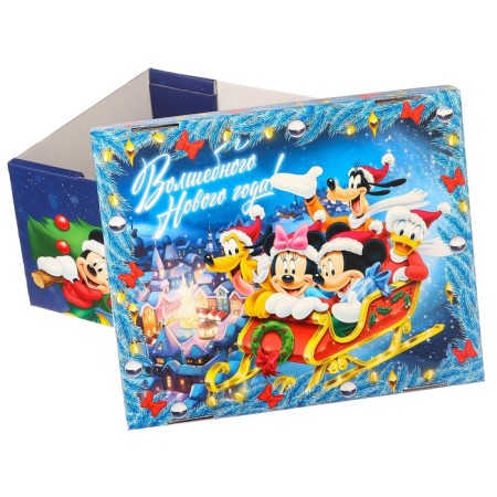 Gift box "New Year" 31x25.5x16 cm, Mickey Mouse-1
