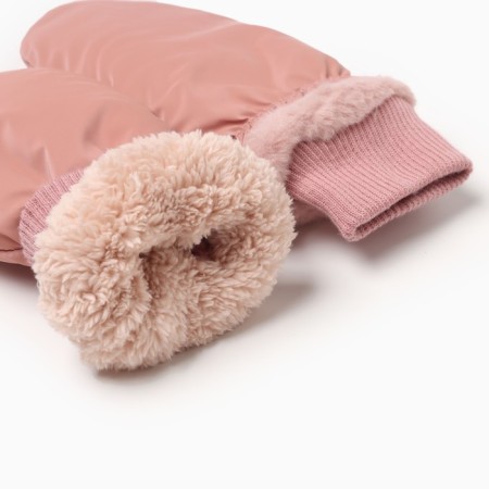 Women's mittens minku, pink color, 25 cm-2
