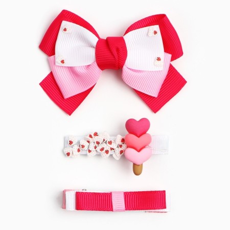 A set of hair hairpins 3 pcs, clamp, Minnie Mouse-3