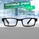 Ready glasses GA0186 (color: C1 black; diopter: +1; tint: no)
