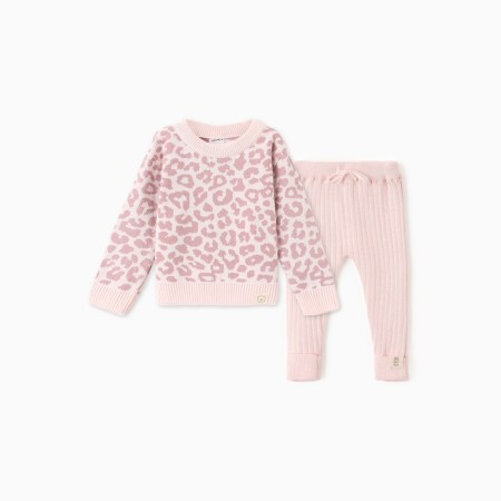 Knitted crumb costu I Leo Baby Height 86-92 cm, pink