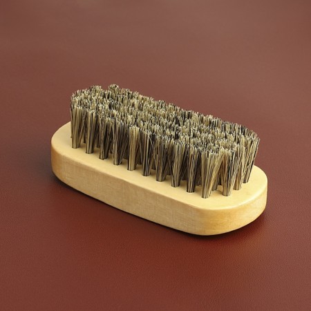 Skin polishing brush, natural pile, 9 × 3.8 cm-3