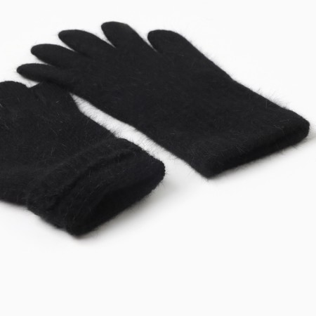Women's gloves minku, black color, 25 cm-2
