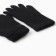 Women's gloves minku, black color, 25 cm