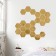 Interior stickers "honeycomb", mirror, wall decor, set 21 pcs, 8 x 7 cm