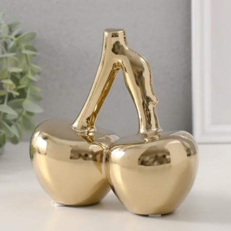 Souvenir ceramics "cherries" gold 15.5x7.5x15 cm-3