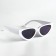 Sunglasses "OneSun", UV 400, pipe 14 cm, width 15 cm, lens 4.2 x 6.5 cm, white