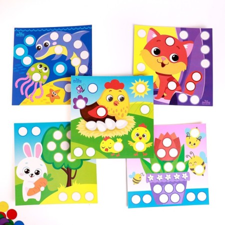 Funny circles "Study animals"-2