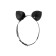 Cat ears on a leather strap, skin, black